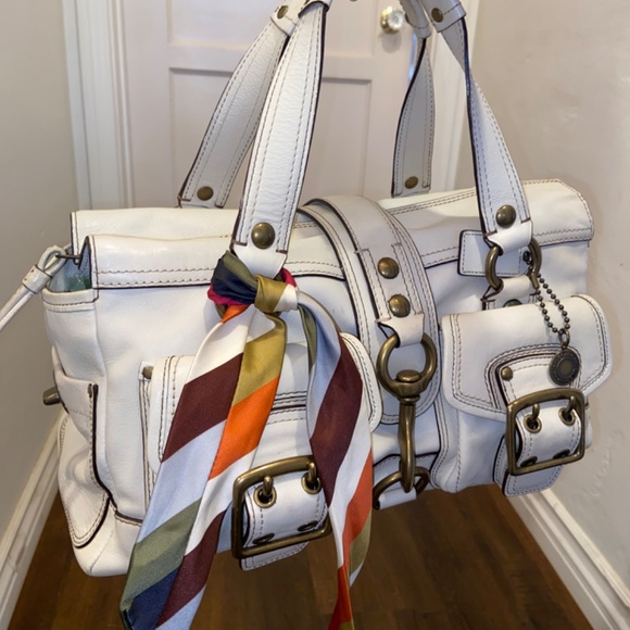 Coach MANDY Legacy 65TH Anniversary Signature Jacquard Leather Satchel Handbag - Picture 1 of 16